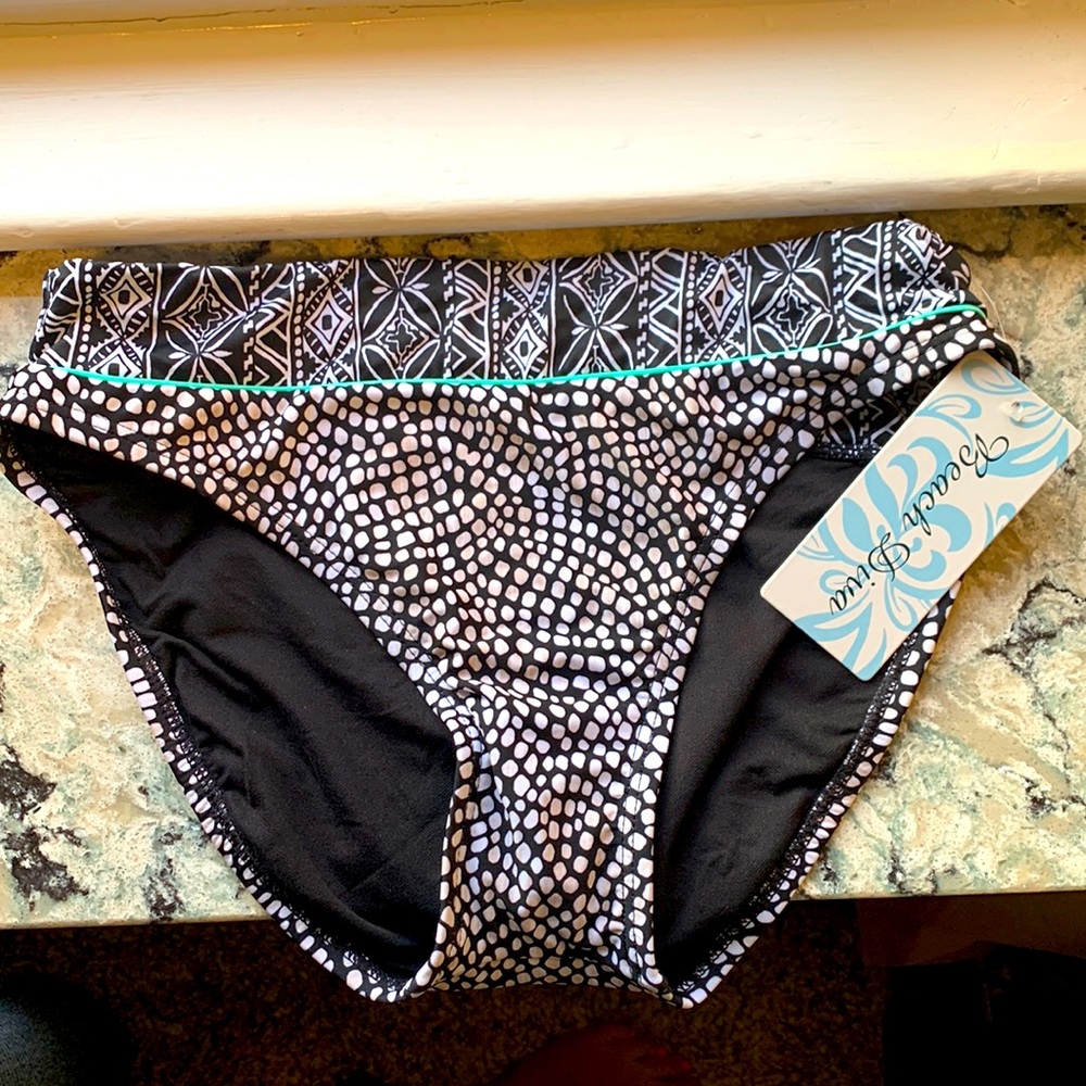 New with Tags Beach Diva Polka Dot Bikini Bottom Size 12- Set in Stone